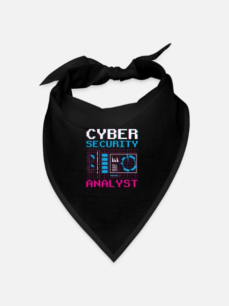 Cybersecurity Analyst IT Sicherheit Hacker Hack - Bandana Dreieckstuch - Schwarz