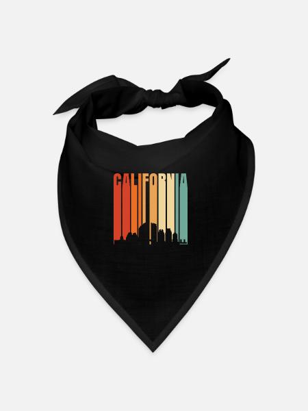 Kalifornien - Bandana Dreieckstuch - Schwarz