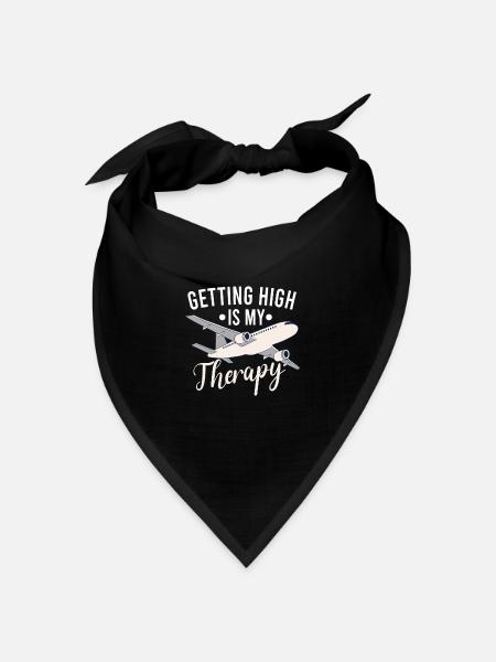 Pilot Aviation Airplane Airline Future Pilots - Bandana Dreieckstuch - Schwarz