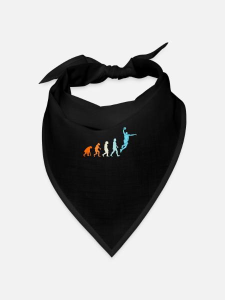 Basketball Evolution Basketballer - Bandana Dreieckstuch - Schwarz