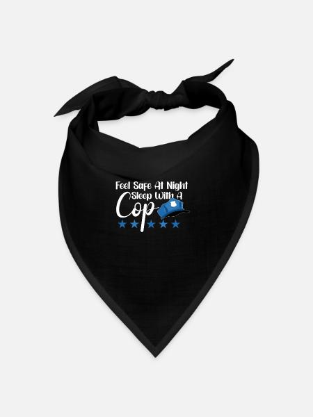Police Cop Officer Police Office - Bandana Dreieckstuch - Schwarz