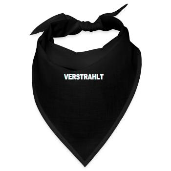 Techno Party Verstrahlt - Bandana Dreieckstuch - Schwarz - Vorne