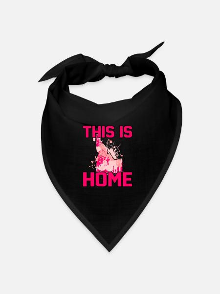 Startseite Idaho Geschenk - Bandana Dreieckstuch - Schwarz