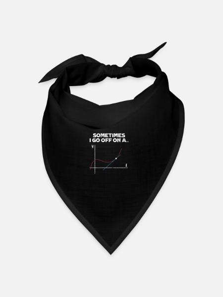 Mathematik - Bandana Dreieckstuch - Schwarz