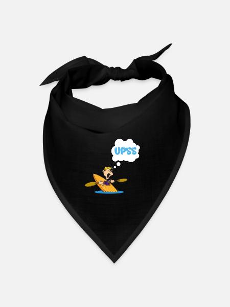 Kanu-Humor - Bandana Dreieckstuch - Schwarz