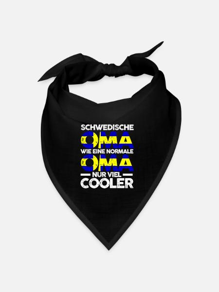 Skandinavien Schweden Schwedenische Oma Schweden - Bandana Dreieckstuch - Schwarz