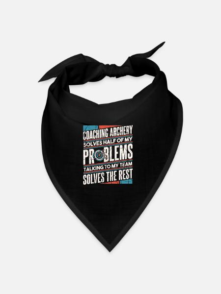 Bogenschütze Bogensport Pfeil Bogen Bogenschießen - Bandana Dreieckstuch - Schwarz