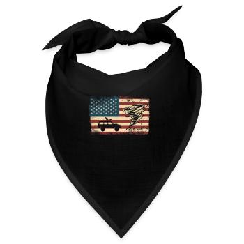 Storm Chaser Hurricane Meteorology - Bandana Dreieckstuch - Schwarz - Vorne
