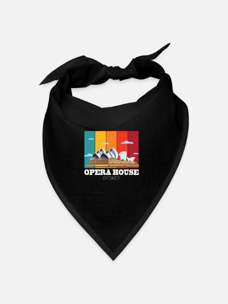 Opernhaus Sydney Sinfonie Australien Konzert - Bandana Dreieckstuch - Schwarz