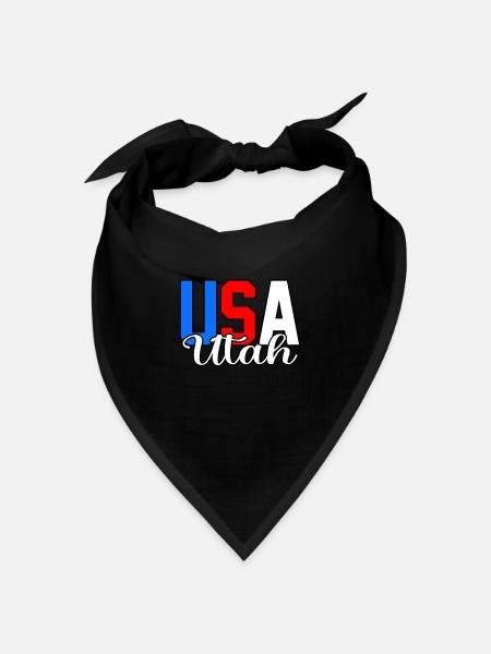 Utah haus geschenk - Bandana Dreieckstuch - Schwarz