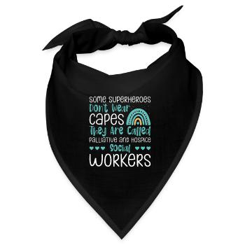 Some Superheroes Do Not Wear Capes - Bandana Dreieckstuch - Schwarz - Vorne