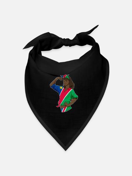 Namibian Girl Unbreakable I Namibian Heritage I - Bandana Dreieckstuch - Schwarz