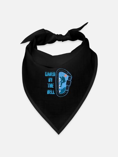 Klettern Bergsport Kletterer - Bandana Dreieckstuch - Schwarz