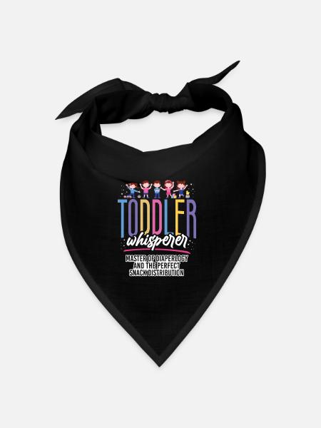 Childcare Daycare Provider Teacher - Bandana Dreieckstuch - Schwarz