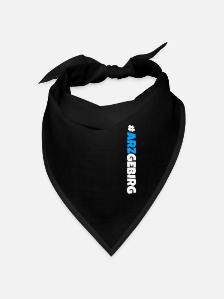 Arzgebirg mei Haamit - Bandana Dreieckstuch - Schwarz