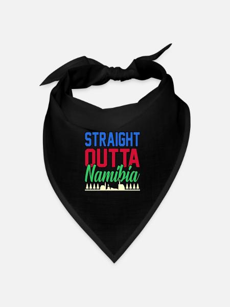 Namibia - Bandana Dreieckstuch - Schwarz