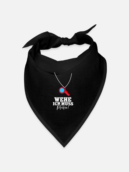 Rettungsschwimmer Bademeister - Bandana Dreieckstuch - Schwarz