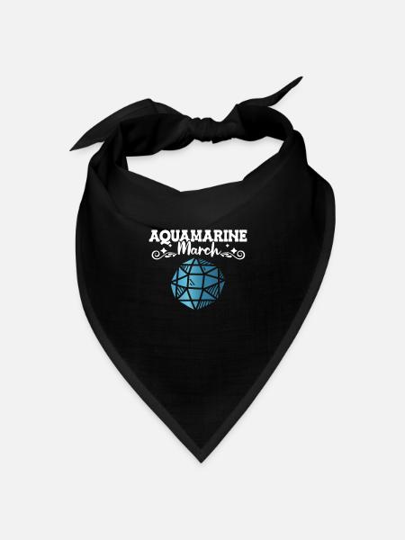 Edelsteine - Bandana Dreieckstuch - Schwarz