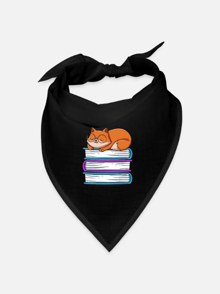 Lesen - Bandana Dreieckstuch - Schwarz