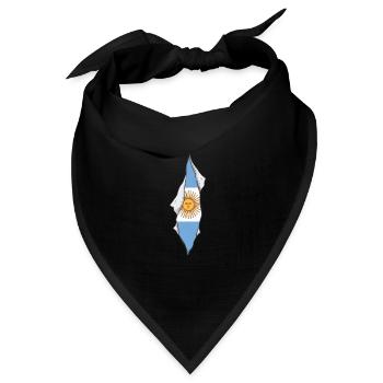 Argentinian flag proud Argentina - Bandana Dreieckstuch - Schwarz - Vorne