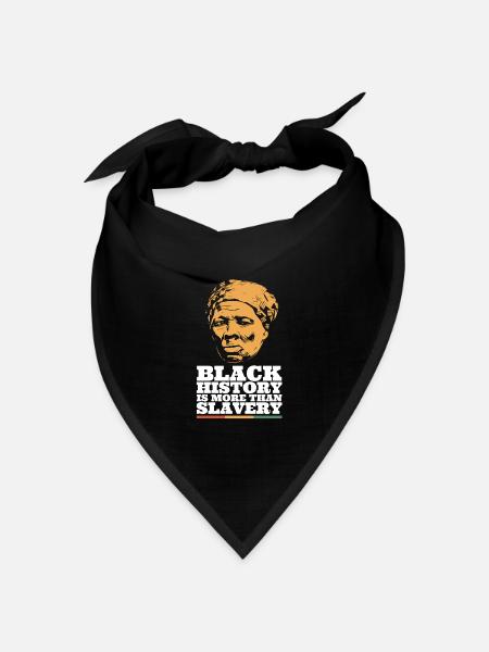 Schwarze Geschichte ist mehr als Sklaverei - Bandana Dreieckstuch - Schwarz
