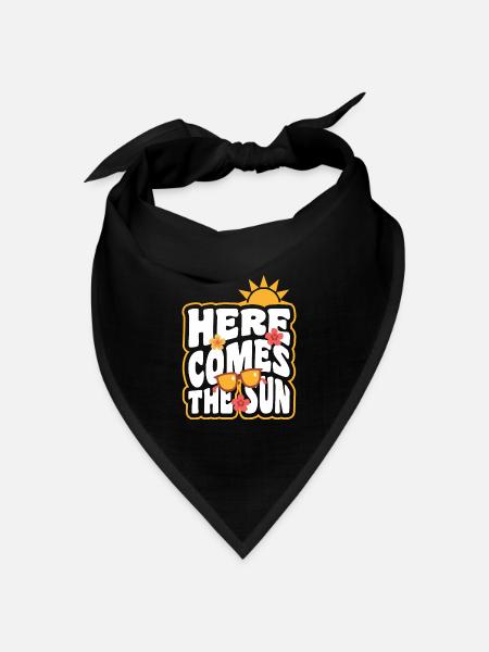 Sommer - Bandana Dreieckstuch - Schwarz