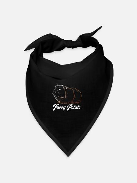 Furry Potato - Bandana Dreieckstuch - Schwarz