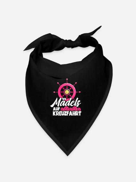 Mädchen Frauen Kreuzfahrt - Bandana Dreieckstuch - Schwarz