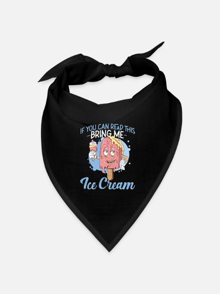 Ice Cream Popsicle Cone If You Can - Bandana Dreieckstuch - Schwarz