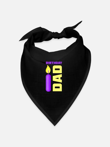 Geburtstag Papa Party Papi Vater - Bandana Dreieckstuch - Schwarz