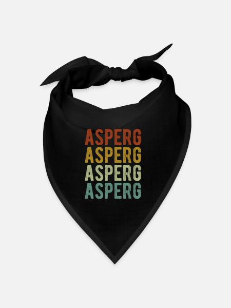 Asperg Stadt Retro Vintage - Bandana Dreieckstuch - Schwarz