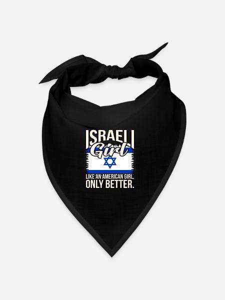 Israel Girl - Bandana Dreieckstuch - Schwarz