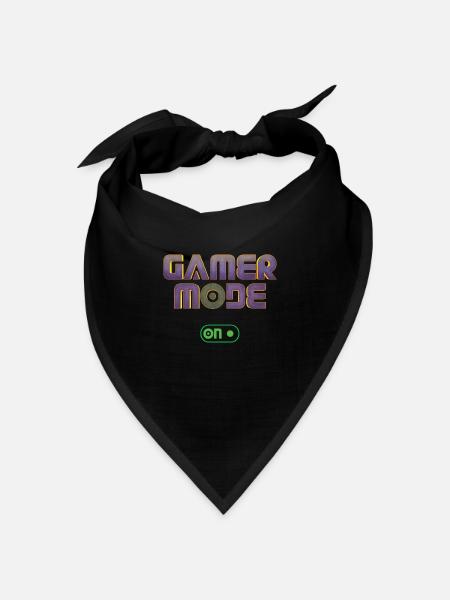 Gamer Mode On Game Video Game Lover Gaming - Bandana Dreieckstuch - Schwarz