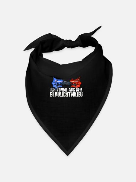 Polizist Polizei - Bandana Dreieckstuch - Schwarz