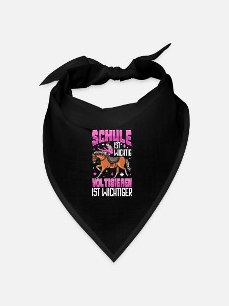 Voltigieren - Bandana Dreieckstuch - Schwarz