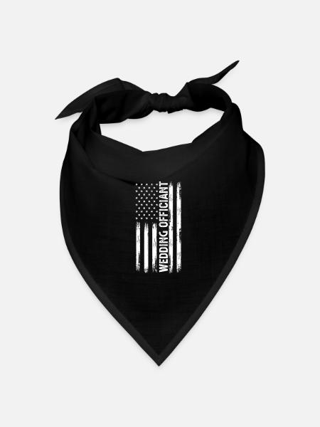 Standesbeamter Standesbeamtin Hochzeit - Bandana Dreieckstuch - Schwarz