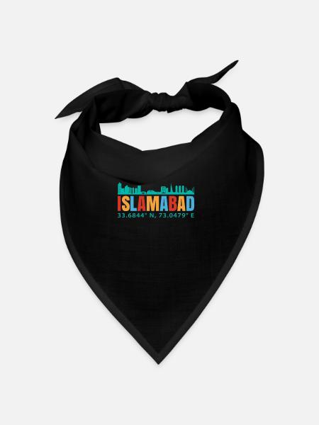 Islamabad - Bandana Dreieckstuch - Schwarz