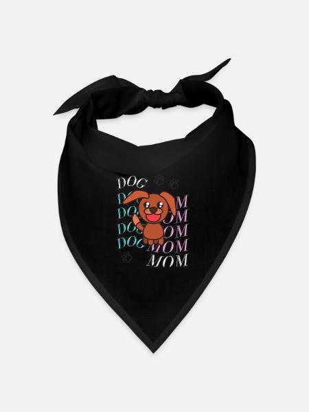 Dogmom - Bandana Dreieckstuch - Schwarz