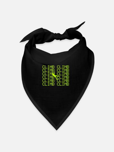 Klettern - Bandana Dreieckstuch - Schwarz