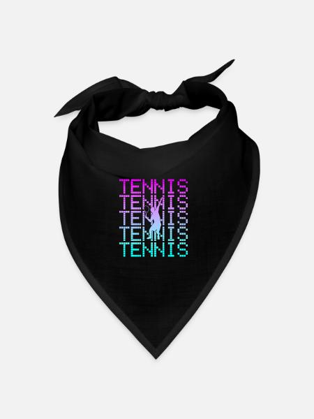 Tennis - Bandana Dreieckstuch - Schwarz