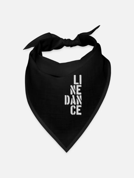 Line Dancing Line Dance - Bandana Dreieckstuch - Schwarz