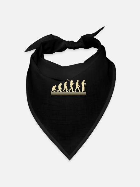 Koch-evolution - Bandana Dreieckstuch - Schwarz