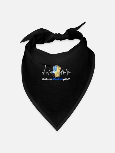 Strandkorb Ostsee Nordsee Urlaub - Bandana Dreieckstuch - Schwarz