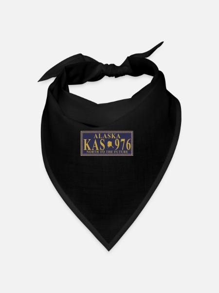 Alaska - Bandana Dreieckstuch - Schwarz