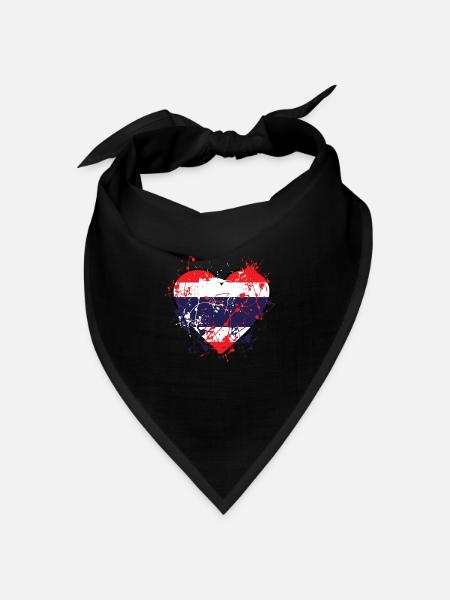 Thailand - Bandana Dreieckstuch - Schwarz