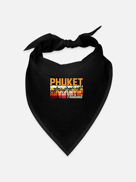 Thailand - Bandana Dreieckstuch - Schwarz
