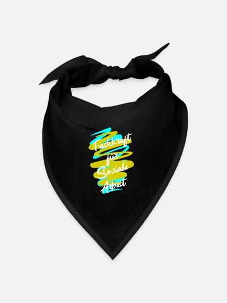 Soziale Arbeit - Bandana Dreieckstuch - Schwarz
