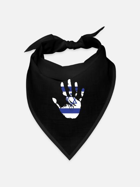 Israel - Bandana Dreieckstuch - Schwarz
