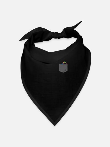 Roller Coaster Pocket - Bandana Dreieckstuch - Schwarz
