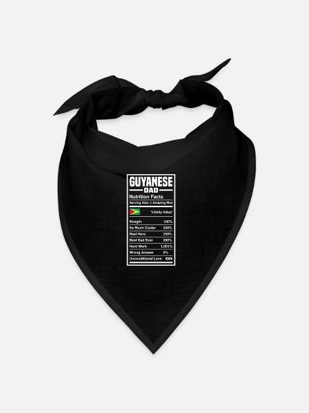 Guyanischer Vater Guyana Guyanischer Vater - Bandana Dreieckstuch - Schwarz